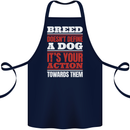 Breed Doesn't Define a Dog Actions Do Cotton Apron 100% Organic Navy Blue