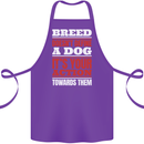 Breed Doesn't Define a Dog Actions Do Cotton Apron 100% Organic Purple