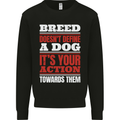 Breed Doesn't Define a Dog Actions Do Kids Sweatshirt Jumper Black