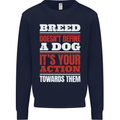 Breed Doesn't Define a Dog Actions Do Kids Sweatshirt Jumper Navy Blue