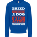 Breed Doesn't Define a Dog Actions Do Kids Sweatshirt Jumper Royal Blue