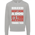 Breed Doesn't Define a Dog Actions Do Kids Sweatshirt Jumper Sports Grey