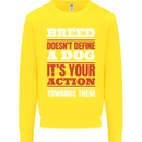 Breed Doesn't Define a Dog Actions Do Kids Sweatshirt Jumper Yellow