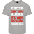 Breed Doesn't Define a Dog Actions Do Kids T-Shirt Childrens Sports Grey