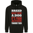 Breed Doesn't Define a Dog Actions Do Mens 80% Cotton Hoodie Black