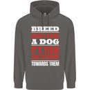 Breed Doesn't Define a Dog Actions Do Mens 80% Cotton Hoodie Charcoal