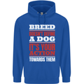 Breed Doesn't Define a Dog Actions Do Mens 80% Cotton Hoodie Royal Blue