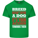 Breed Doesn't Define a Dog Actions Do Mens Cotton T-Shirt Tee Top Irish Green