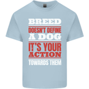 Breed Doesn't Define a Dog Actions Do Mens Cotton T-Shirt Tee Top Light Blue