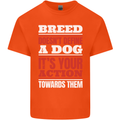 Breed Doesn't Define a Dog Actions Do Mens Cotton T-Shirt Tee Top Orange