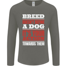Breed Doesn't Define a Dog Actions Do Mens Long Sleeve T-Shirt Charcoal