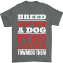 Breed Doesn't Define a Dog Actions Do Mens T-Shirt 100% Cotton Charcoal