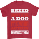 Breed Doesn't Define a Dog Actions Do Mens T-Shirt 100% Cotton Red
