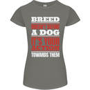 Breed Doesn't Define a Dog Actions Do Womens Petite Cut T-Shirt Charcoal