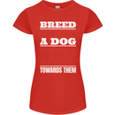 Breed Doesn't Define a Dog Actions Do Womens Petite Cut T-Shirt Red
