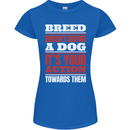 Breed Doesn't Define a Dog Actions Do Womens Petite Cut T-Shirt Royal Blue