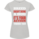 Breed Doesn't Define a Dog Actions Do Womens Petite Cut T-Shirt Sports Grey