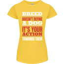 Breed Doesn't Define a Dog Actions Do Womens Petite Cut T-Shirt Yellow