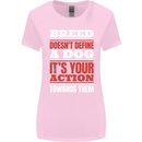 Breed Doesn't Define a Dog Actions Do Womens Wider Cut T-Shirt Light Pink