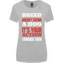 Breed Doesn't Define a Dog Actions Do Womens Wider Cut T-Shirt Sports Grey