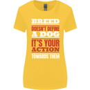 Breed Doesn't Define a Dog Actions Do Womens Wider Cut T-Shirt Yellow