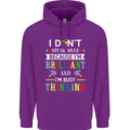 Brilliant & Busy Thinking Autism Autistic Childrens Kids Hoodie Purple
