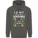 Brilliant & Busy Thinking Autism Autistic Childrens Kids Hoodie Storm Grey