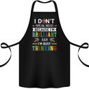 Brilliant & Busy Thinking Autism Autistic Cotton Apron 100% Organic Black