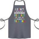 Brilliant & Busy Thinking Autism Autistic Cotton Apron 100% Organic Steel