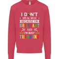 Brilliant & Busy Thinking Autism Autistic Kids Sweatshirt Jumper Heliconia