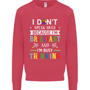 Brilliant & Busy Thinking Autism Autistic Kids Sweatshirt Jumper Heliconia