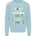 Brilliant & Busy Thinking Autism Autistic Kids Sweatshirt Jumper Light Blue