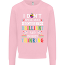 Brilliant & Busy Thinking Autism Autistic Kids Sweatshirt Jumper Light Pink
