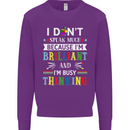 Brilliant & Busy Thinking Autism Autistic Kids Sweatshirt Jumper Purple