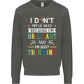 Brilliant & Busy Thinking Autism Autistic Kids Sweatshirt Jumper Storm Grey