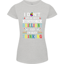Brilliant & Busy Thinking Autism Autistic Womens Petite Cut T-Shirt Sports Grey
