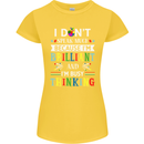 Brilliant & Busy Thinking Autism Autistic Womens Petite Cut T-Shirt Yellow