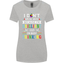Brilliant & Busy Thinking Autism Autistic Womens Wider Cut T-Shirt Sports Grey