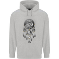 Bring the Nightmare Tribal Owl Skull Gothic Childrens Kids Hoodie Sports Grey