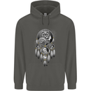 Bring the Nightmare Tribal Owl Skull Gothic Childrens Kids Hoodie Storm Grey