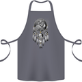 Bring the Nightmare Tribal Owl Skull Gothic Cotton Apron 100% Organic Steel