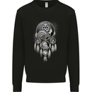 Bring the Nightmare Tribal Owl Skull Gothic Kids Sweatshirt Jumper Black