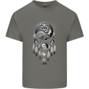 Bring the Nightmare Tribal Owl Skull Gothic Kids T-Shirt Childrens Charcoal