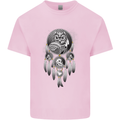 Bring the Nightmare Tribal Owl Skull Gothic Kids T-Shirt Childrens Light Pink