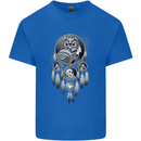 Bring the Nightmare Tribal Owl Skull Gothic Kids T-Shirt Childrens Royal Blue
