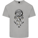 Bring the Nightmare Tribal Owl Skull Gothic Kids T-Shirt Childrens Sports Grey