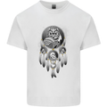Bring the Nightmare Tribal Owl Skull Gothic Kids T-Shirt Childrens White