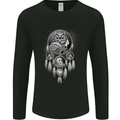 Bring the Nightmare Tribal Owl Skull Gothic Mens Long Sleeve T-Shirt Black