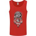 Bring the Nightmare Tribal Owl Skull Gothic Mens Vest Tank Top Red