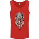 Bring the Nightmare Tribal Owl Skull Gothic Mens Vest Tank Top Red
